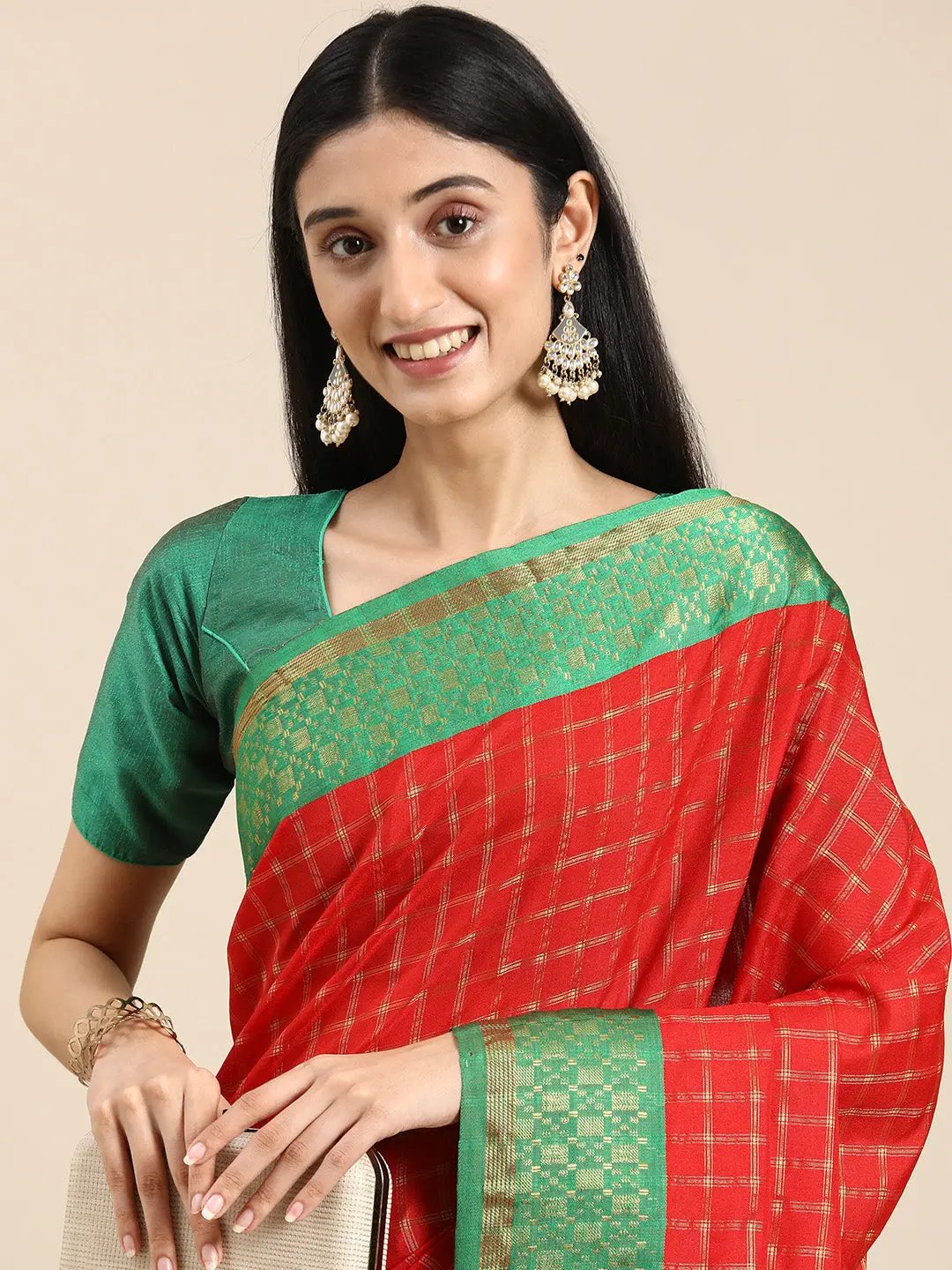  Small Chex Uppada Cotton Silk Saree