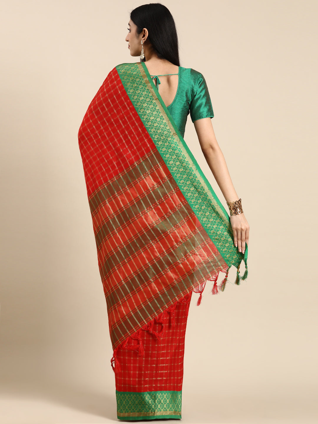  Small Chex Uppada Cotton Silk Saree