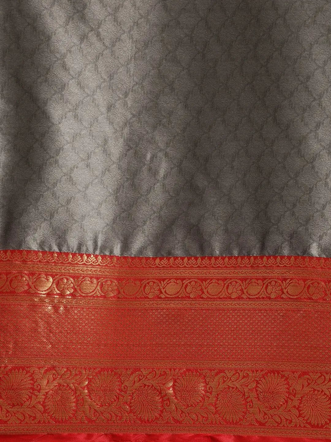 Uppada Cotton Silk Saree With Self Butti