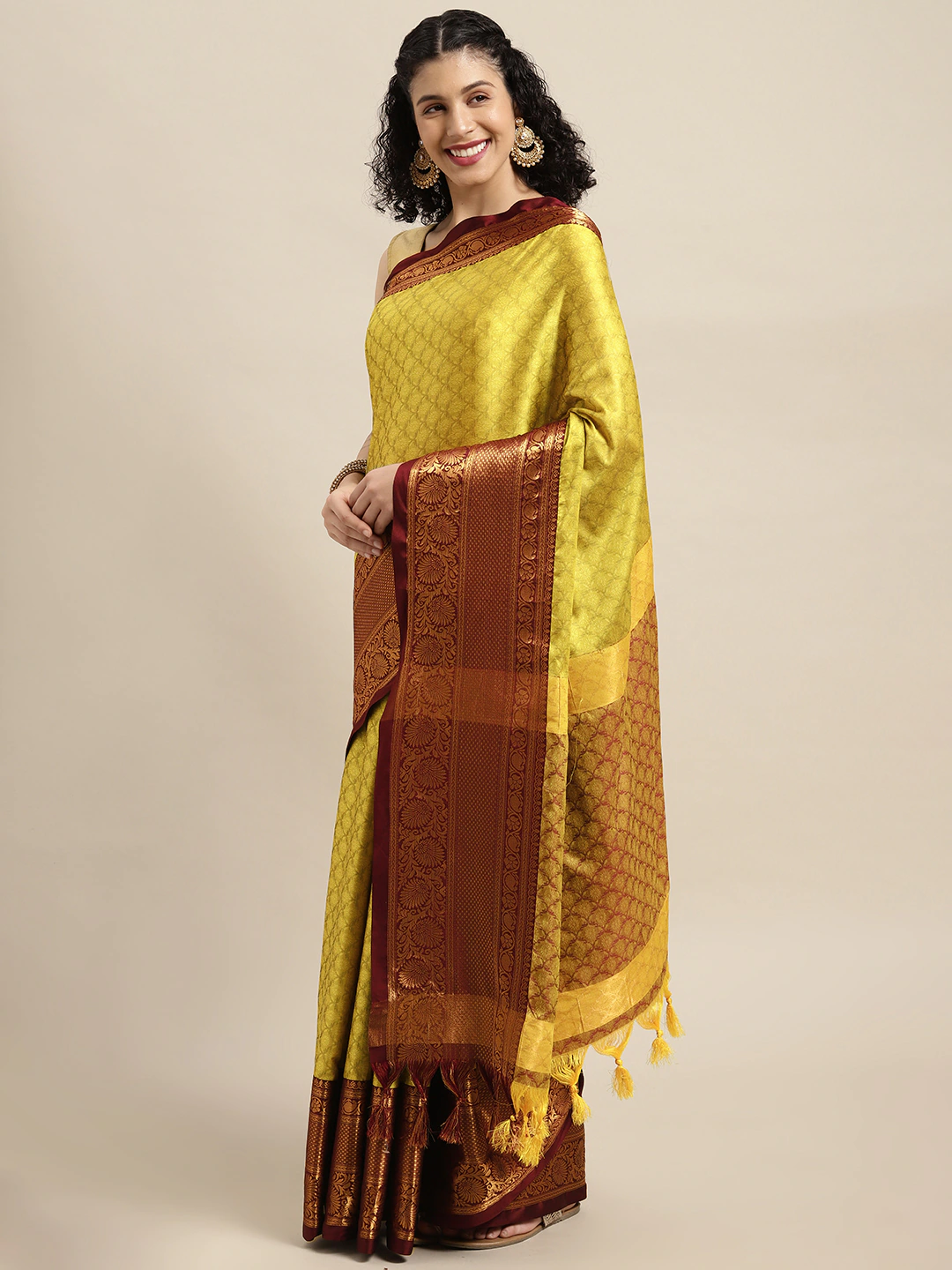 Uppada Cotton Silk Saree With Self Butt