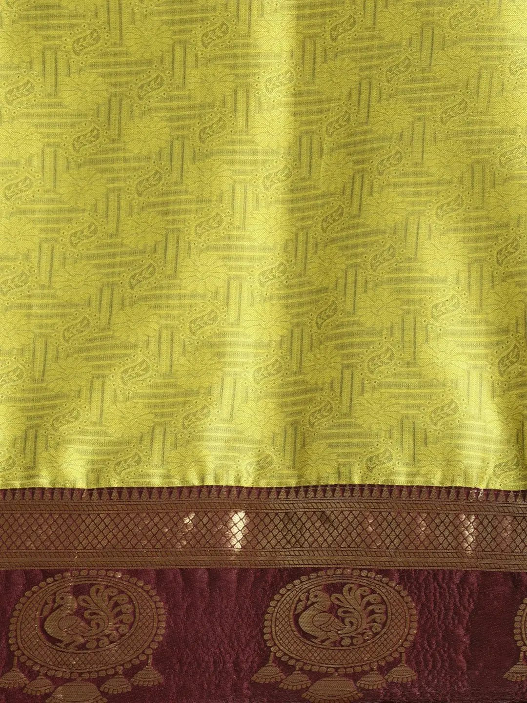 Uppada Cotton Silk Saree With Self Butti