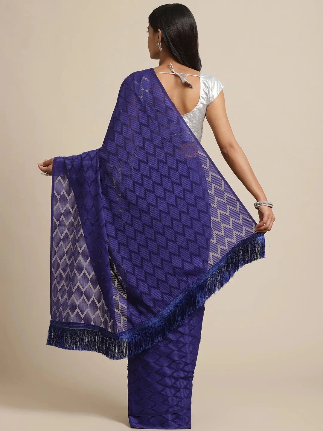 Pure Soft Georgette Self Weaving Saree 