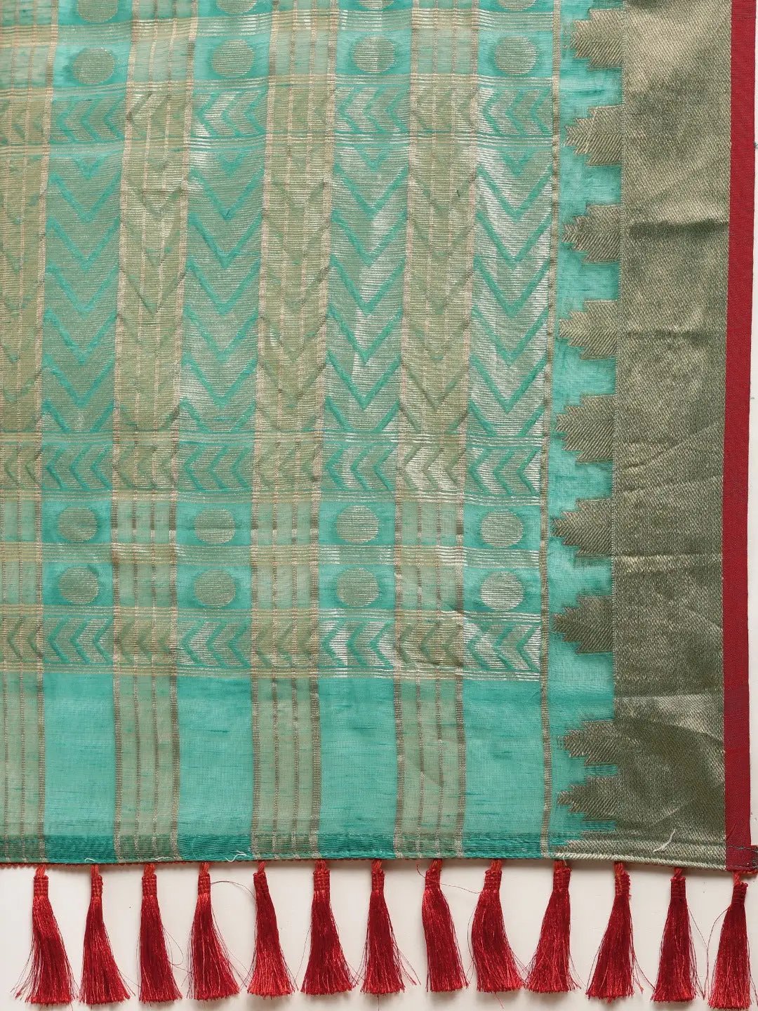 Festive Soft Orgenza Zari Weaving Saree