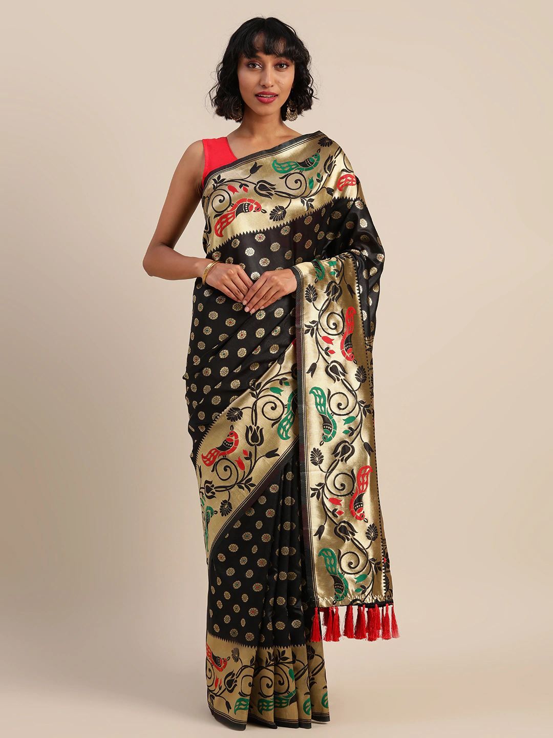 Stylish Elegant Silk Banarasi Saree With Woven Design