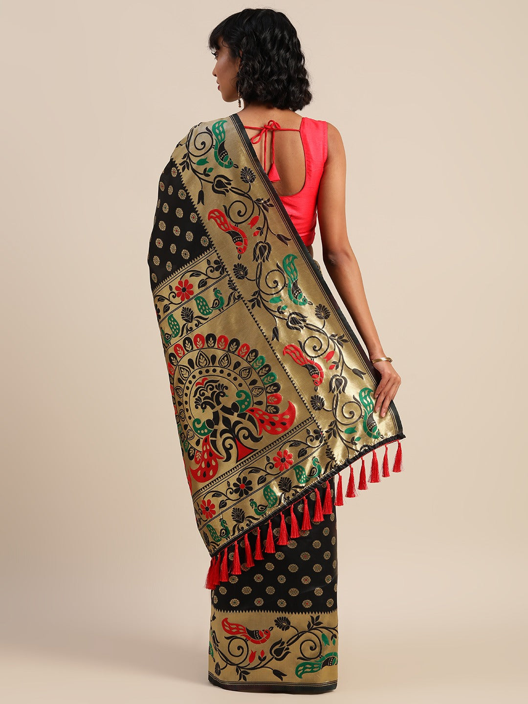 Stylish Elegant Silk Banarasi Saree With Woven Design