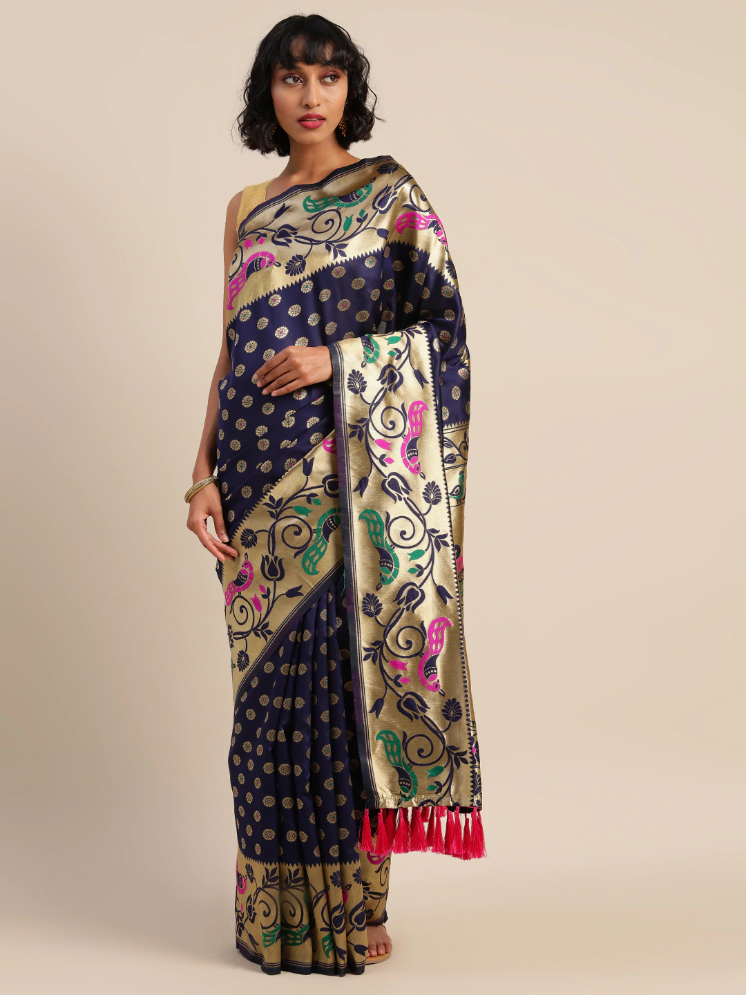  Exclusive Banarasi Silk Saree With Woven Design