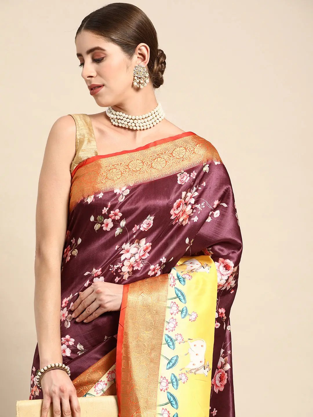 gaji silk bandhani sarees online |gaji silk bandhani| bandhani saree