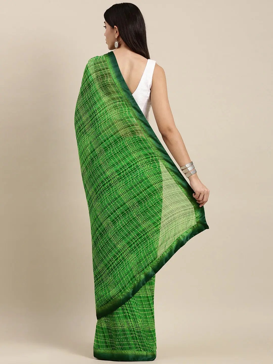 Soft Georgette Saree With Foli Print Work