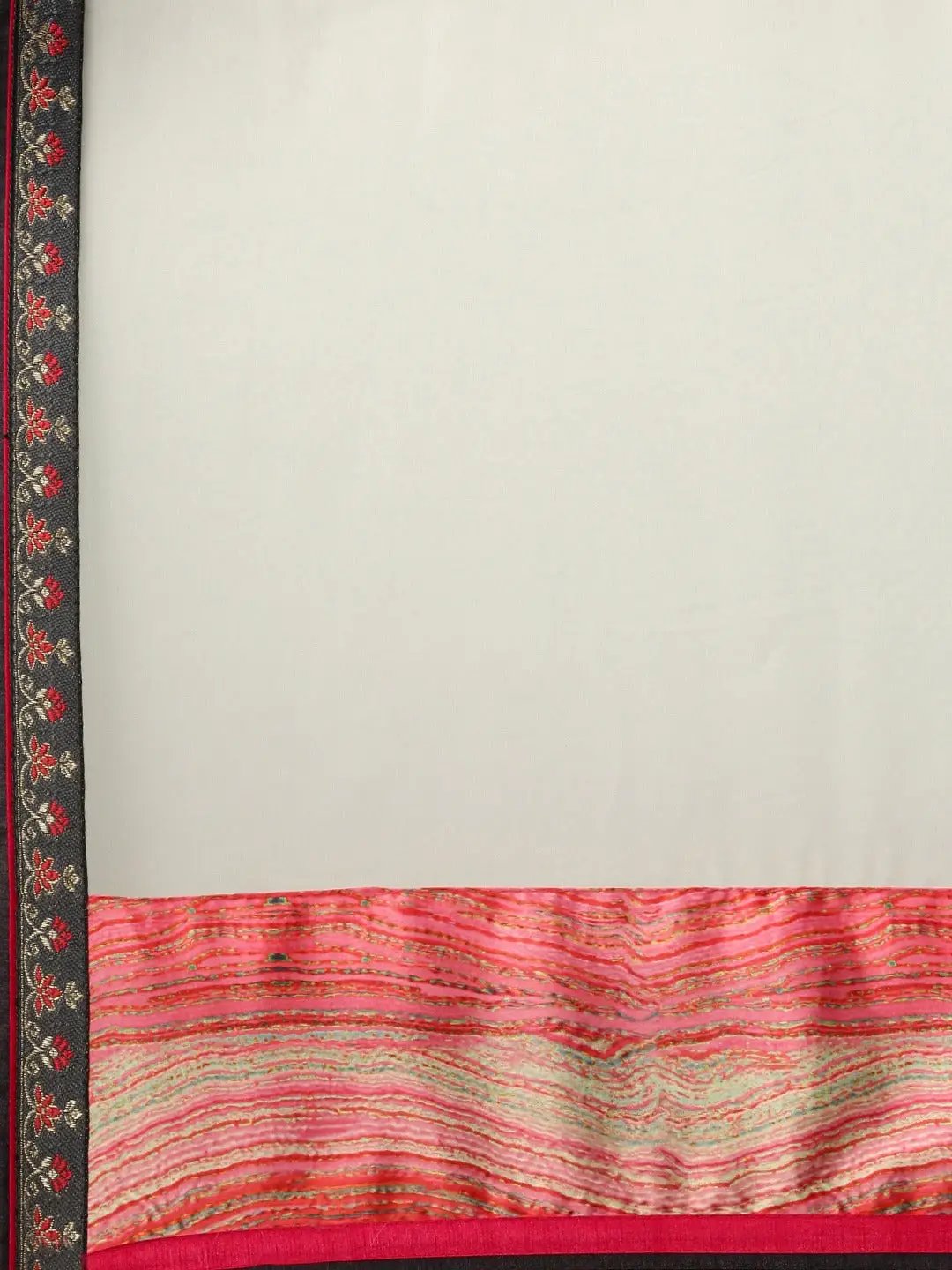 Soft Georgette Saree With Foli Print Work