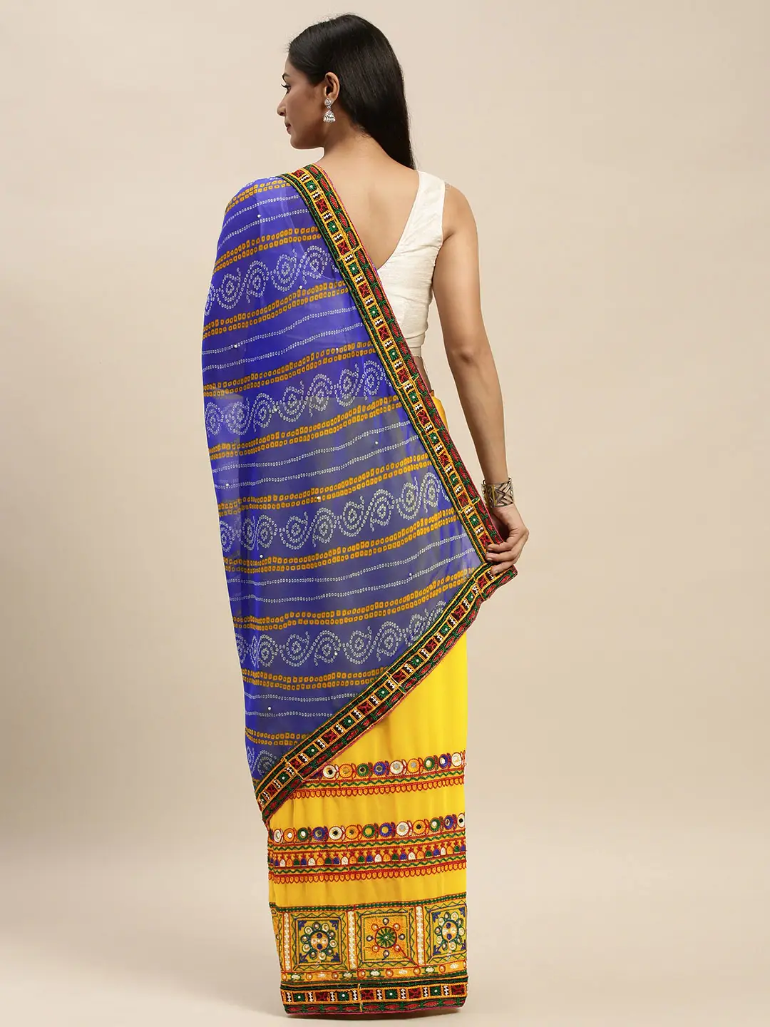  Royal Katchi Embroidery Saree 