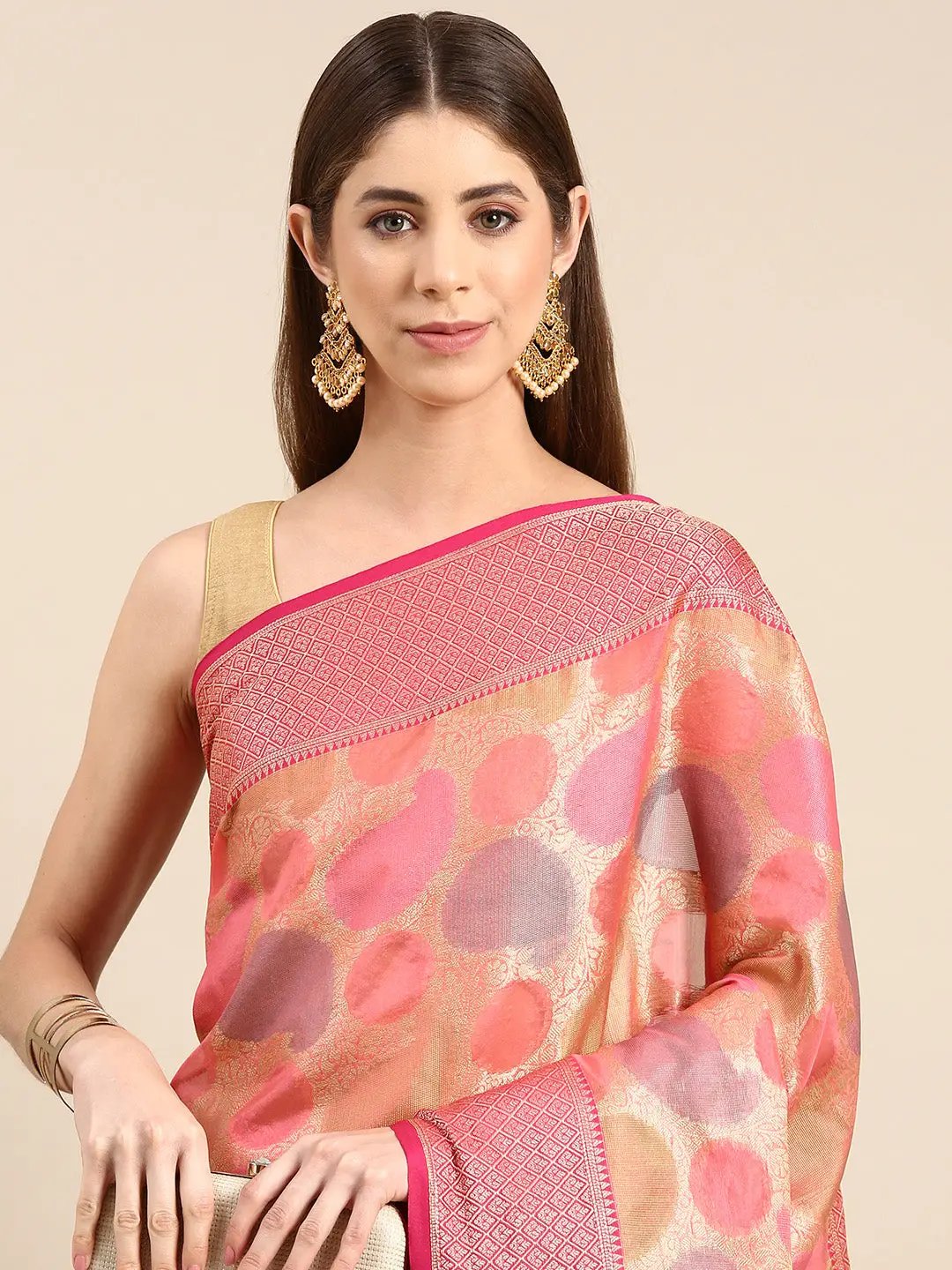  Soft Silk Kanjivaaram Sarees With Ethnic Motif Border