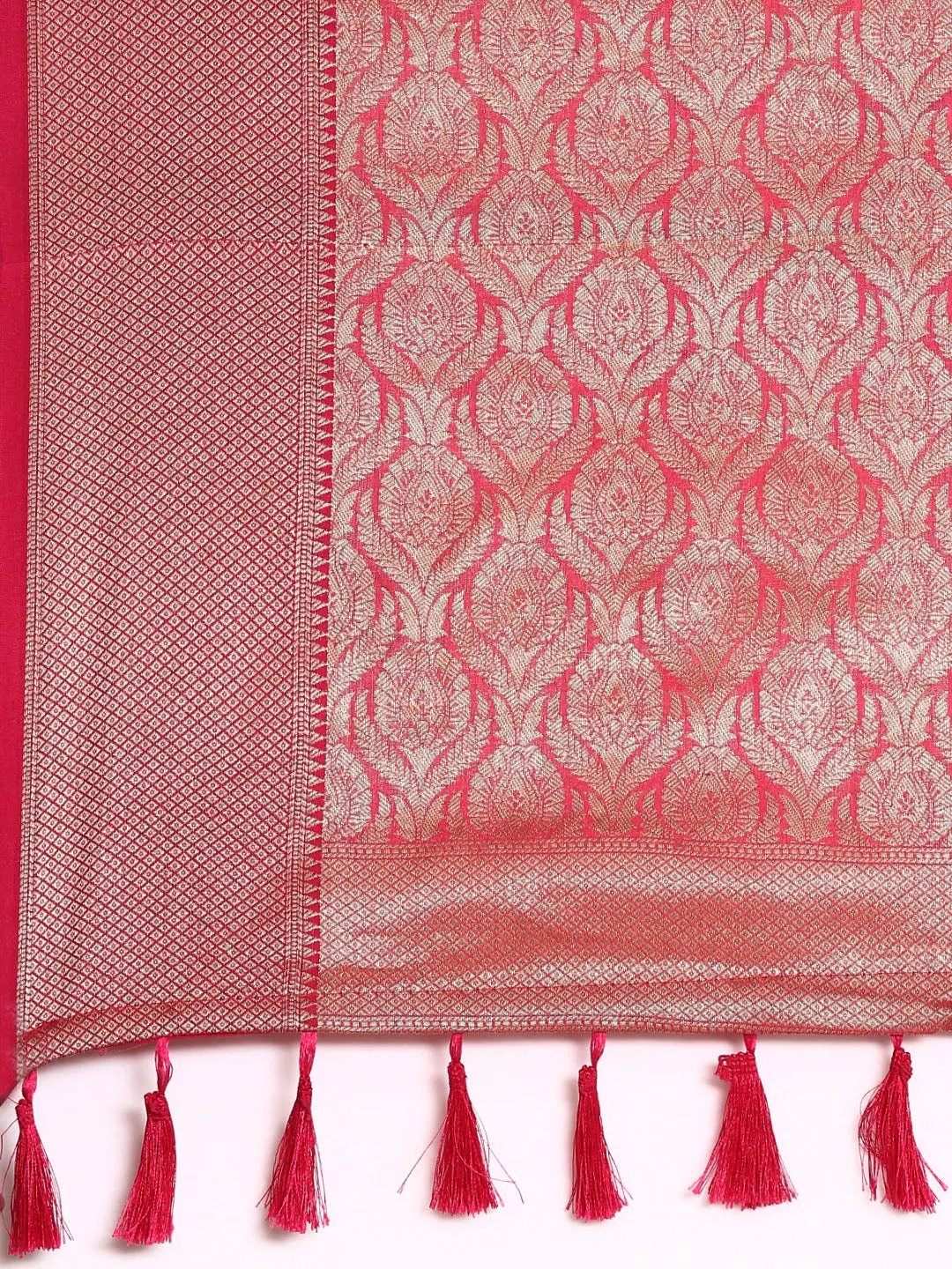 Soft Silk Kanjivaaram Saree With Ethnic Motif Border