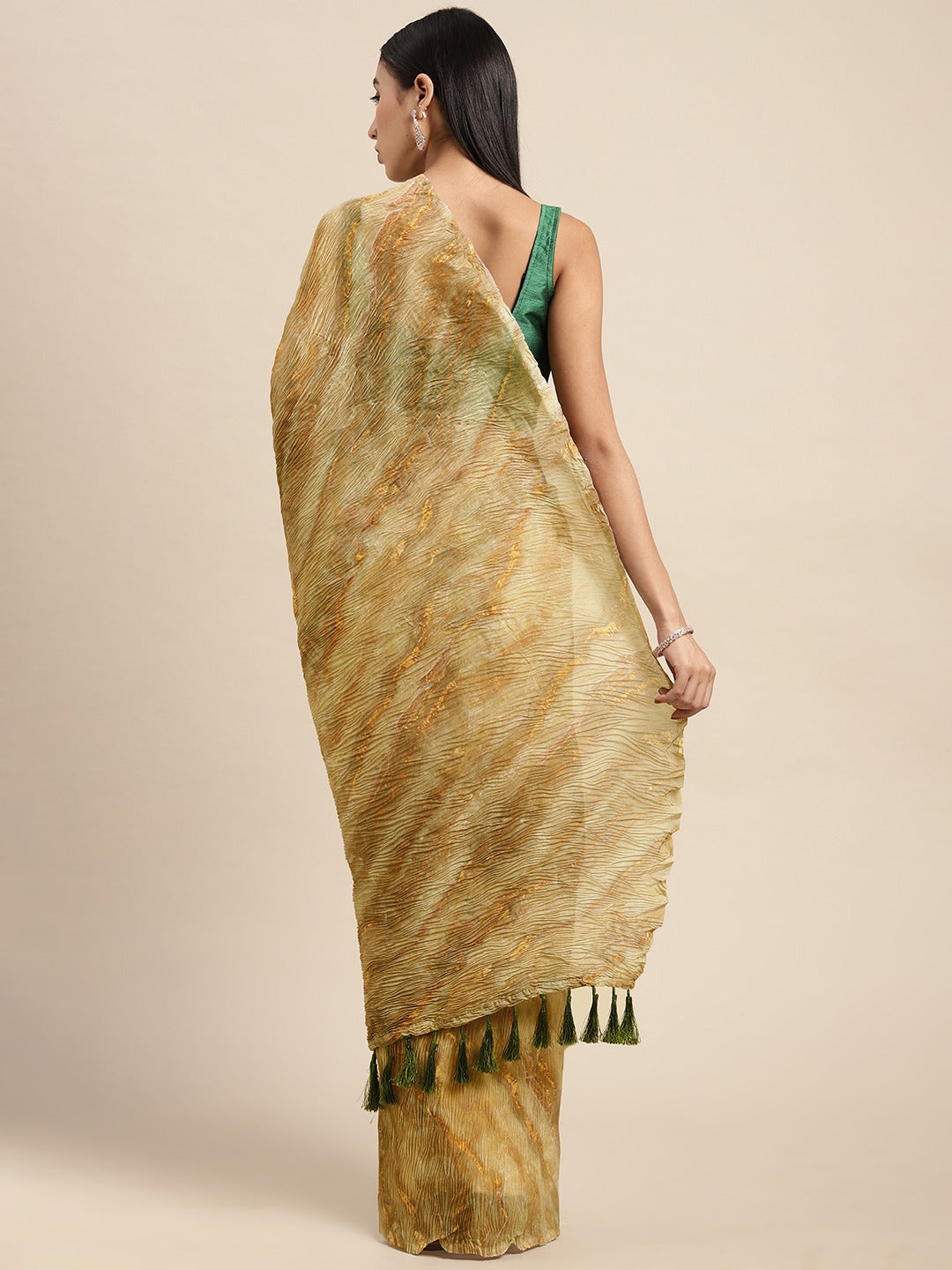 Bollywood Designer Soft Linen Crush Saree