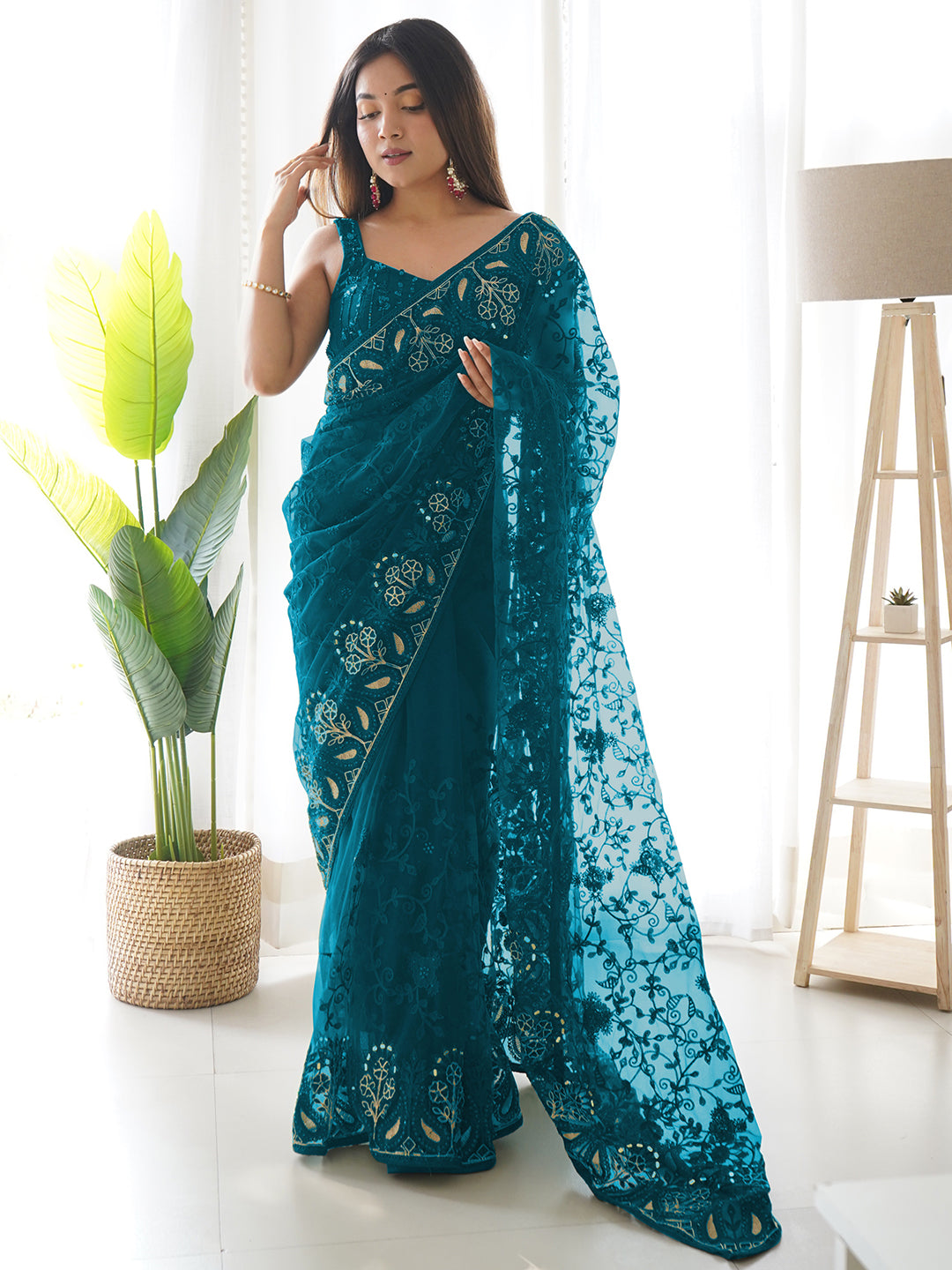  Exclusive Embroidery & Stone Work Saree