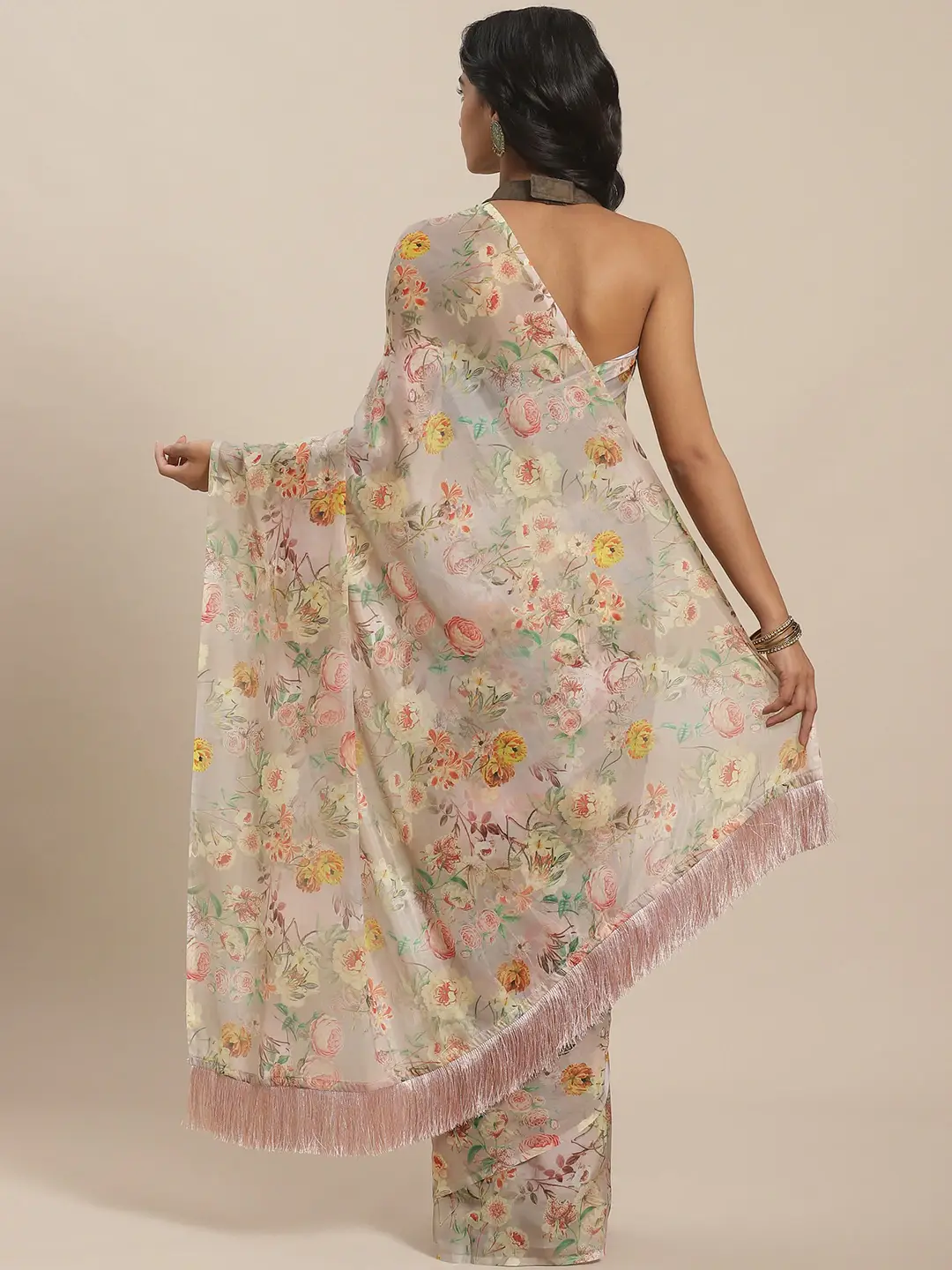 Buy Vastranand Celebrity Floral Printed Silk Saree