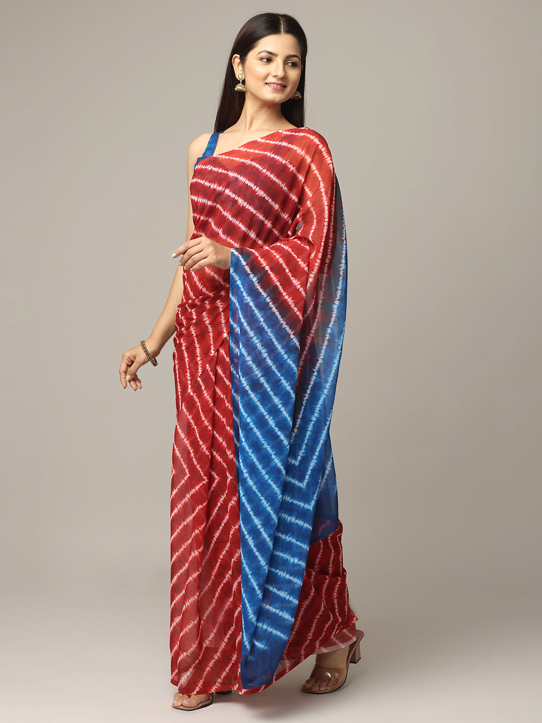 Ombre Soft Georgette Digital Print Party Wear Saree