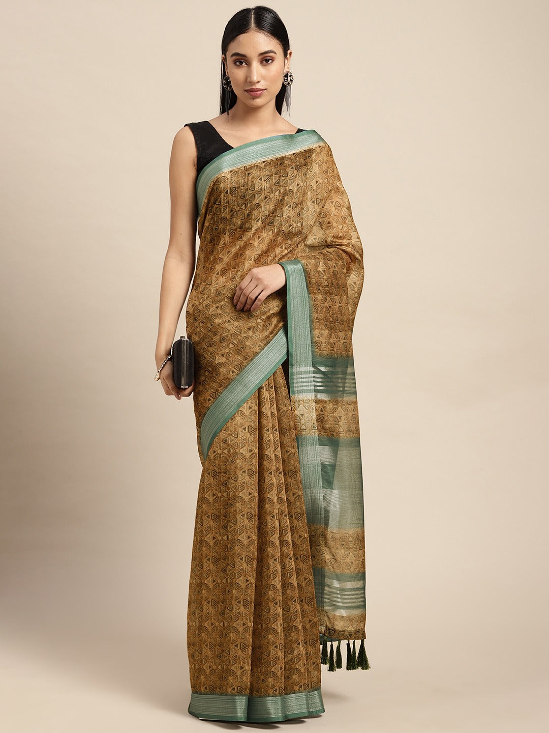 Exclusive Soft Linen Digital Print Festive Wear Saree