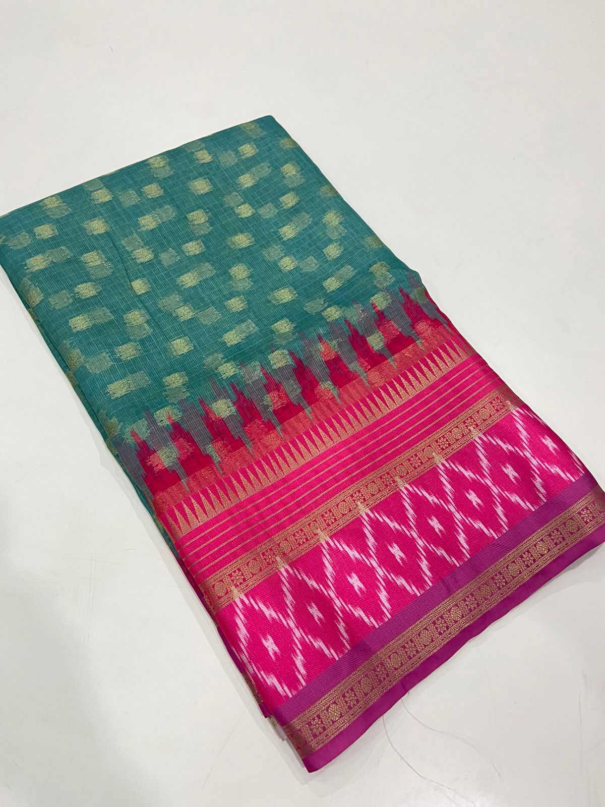 Kota Doriya Ikkat Printed Saree