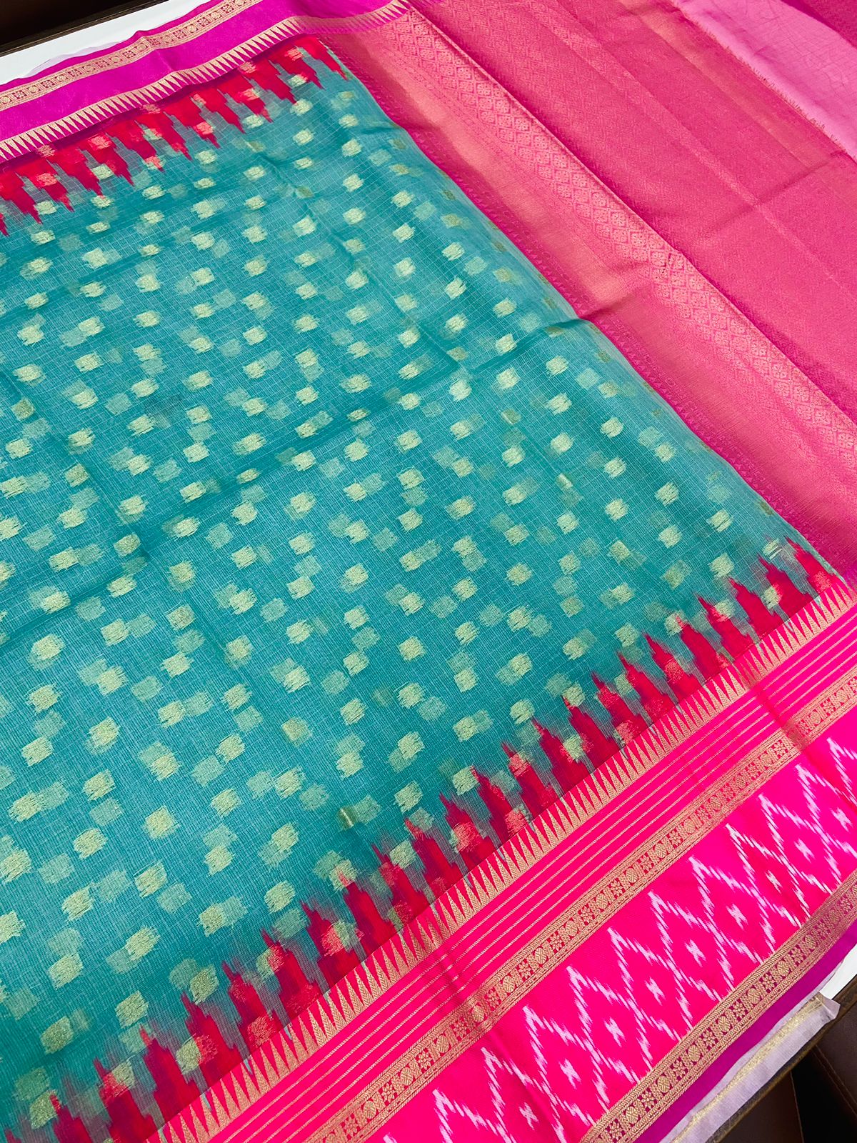 Kota Doriya Ikkat Printed Saree