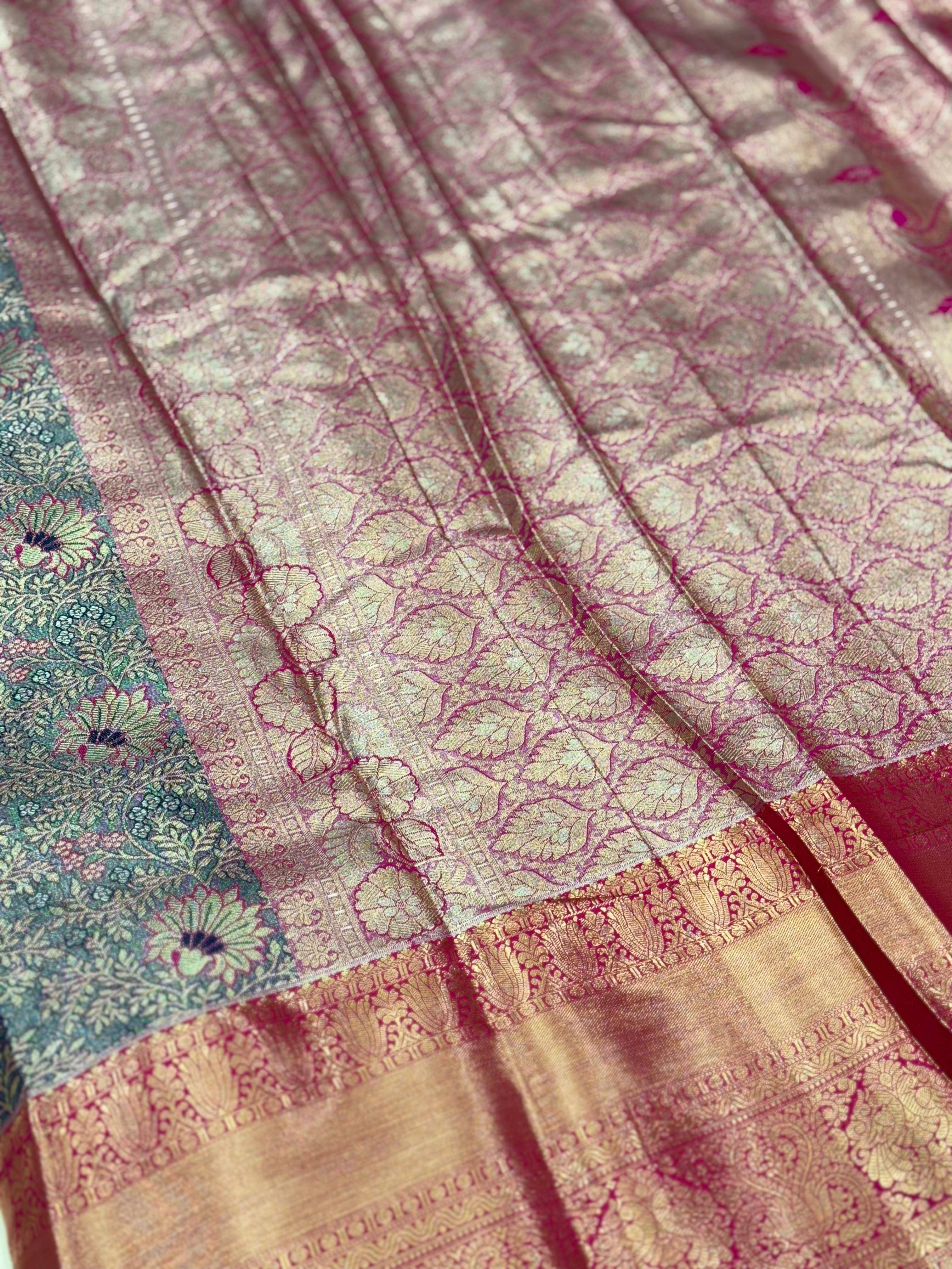 Rich Green Dharmavaram Silk Saree