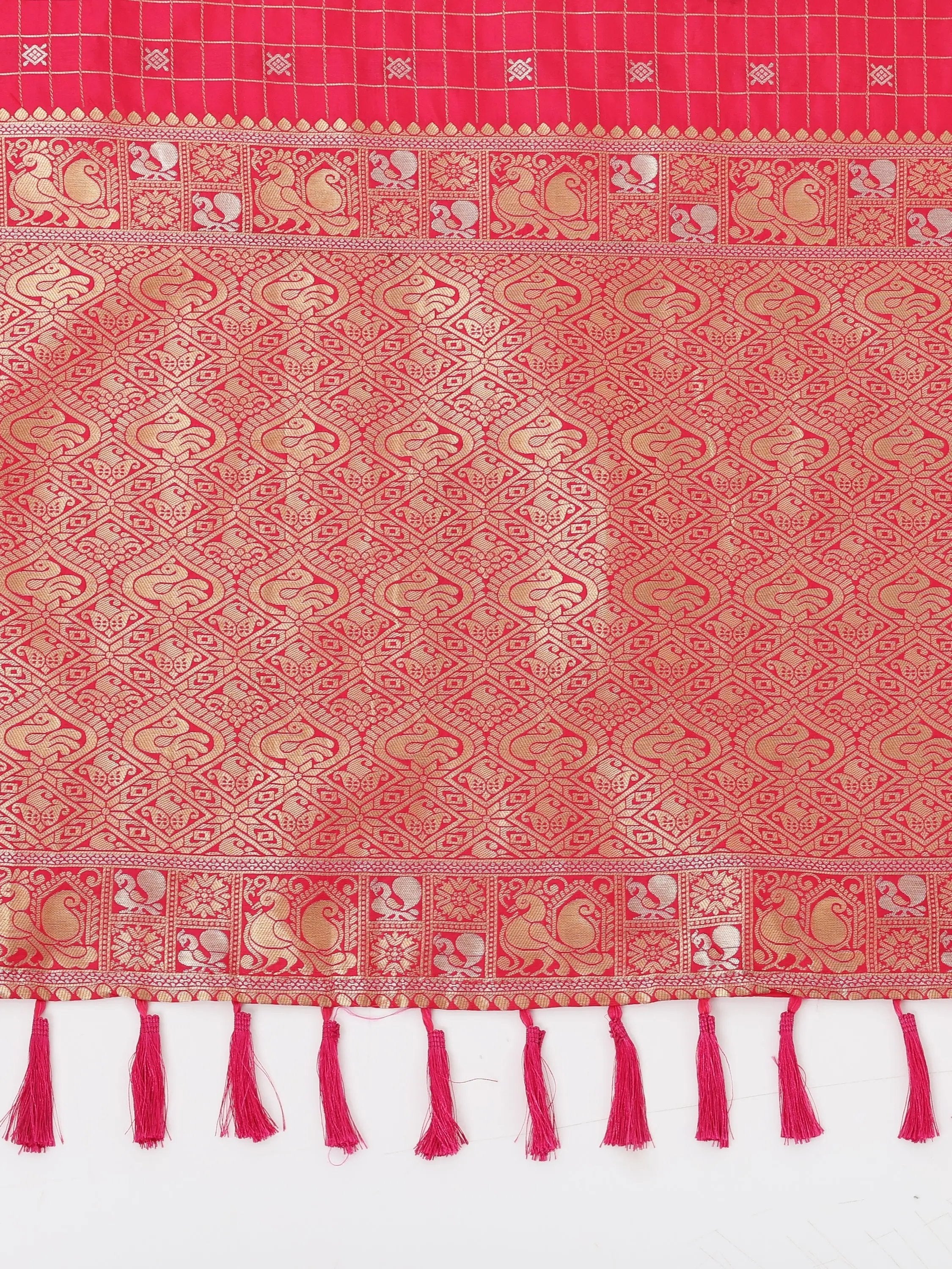  Soft Silk Woven Zari design Kanchi Banarasi Saree 