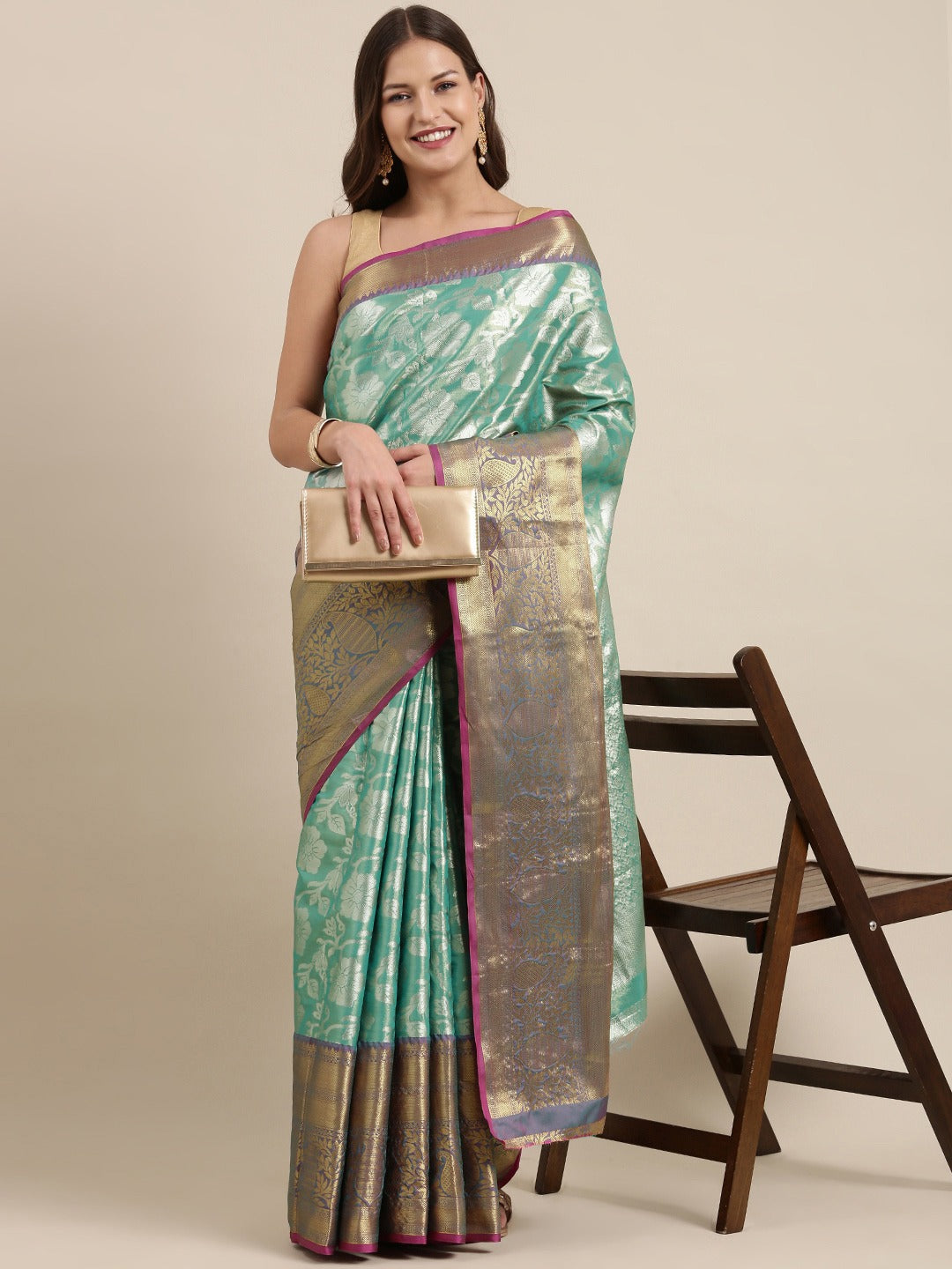 Premium One Gram Gold Tissue Silk Saree Collection