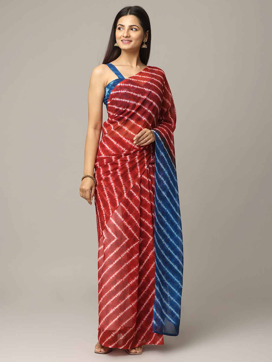 Ombre Soft Georgette Digital Print Party Wear Saree